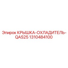 1310484100 КРЫШКА-ОХЛАДИТЕЛЬ-QAS25 Epiroc