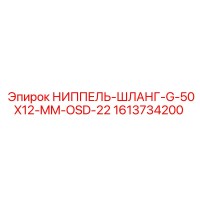 1613734200 НИППЕЛЬ-ШЛАНГ-G-50X12-MM-OSD-22 Epiroc