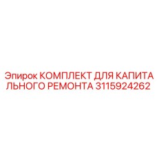 3115924262 КОМПЛЕКТ ДЛЯ КАПИТАЛЬНОГО РЕМОНТА Epiroc