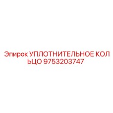 9753203747 УПЛОТНИТЕЛЬНОЕ КОЛЬЦО Epiroc