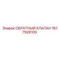 1617928105 ОБРАТНЫЙ КЛАПАН Epiroc