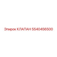5540456500 КЛАПАН Epiroc