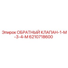 6210718600 ОБРАТНЫЙ КЛАПАН-1-M-3-4-M Epiroc