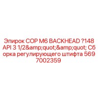 5697002359 COP M6 Backhead API 3 1/2