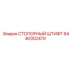 8440302470 СТОПОРНЫЙ ШТИФТ Epiroc