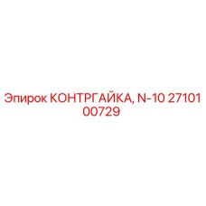 2710100729 КОНТРГАЙКА N-10 Epiroc