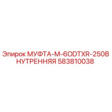 583810038 МУФТА-M-6ODTXR-250ВНУТРЕННЯЯ Epiroc