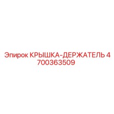 4700363509 КРЫШКА-ДЕРЖАТЕЛЬ Epiroc