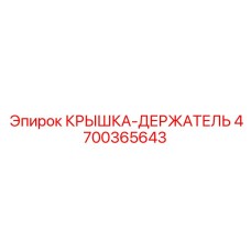 4700365643 КРЫШКА-ДЕРЖАТЕЛЬ Epiroc
