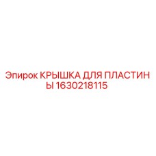 1630218115 КРЫШКА ДЛЯ ПЛАСТИНЫ Epiroc
