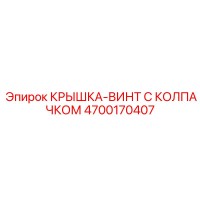4700170407 КРЫШКА-ВИНТ С КОЛПАЧКОМ Epiroc