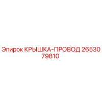 2653079810 КРЫШКА-ПРОВОД Epiroc
