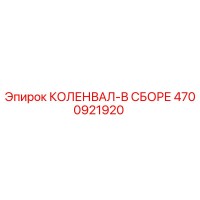 4700921920 КОЛЕНВАЛ-В СБОРЕ Epiroc