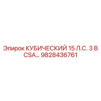 9828436761 КУБИЧЕСКИЙ 15 Л.С. 3 В CSA… Epiroc