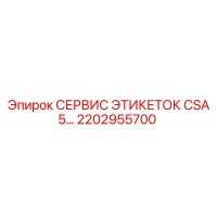 2202955700 СЕРВИС ЭТИКЕТОК CSA 5… Epiroc