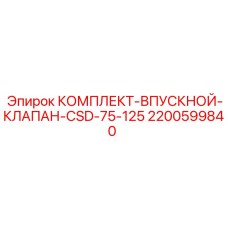 Комплект впускного клапана артикул 2200599840 производитель Epiroc