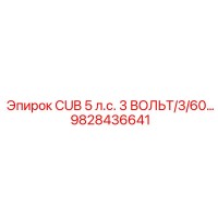 9828436641 CUB 5 л.с. 3 ВОЛЬТ/3/60… Эпирок