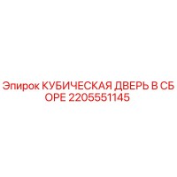 2205551145 КУБИЧЕСКАЯ ДВЕРЬ В СБОРЕ Epiroc