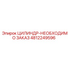 4812249596 ЦИЛИНДР-НЕОБХОДИМО ЗАКАЗ Epiroc