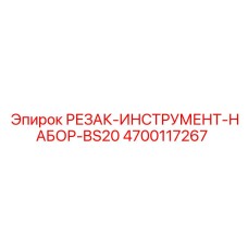 4700117267 РЕЗАК-ИНСТРУМЕНТ-НАБОР-BS20 Epiroc