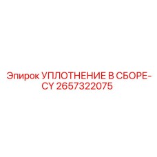 2657322075 УПЛОТНЕНИЕ В СБОРЕ-CY Epiroc