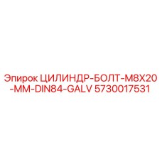 5730017531 ЦИЛИНДР-БОЛТ-M8X20-MM-DIN84-GALV Epiroc