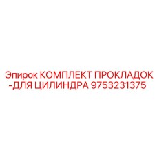 9753231375 КОМПЛЕКТ ПРОКЛАДОК ДЛЯ ЦИЛИНДРА Epiroc