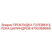 4700368669 ПРОКЛАДКА ГОЛОВКИ БЛОКА ЦИЛИНДРОВ Epiroc