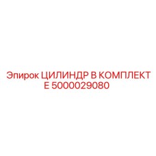 5000029080 ЦИЛИНДР В КОМПЛЕКТЕ Epiroc