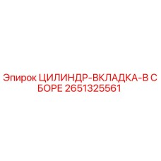 2651325561 ЦИЛИНДР-ВКЛАДКА-В СБОРЕ Epiroc