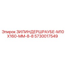 5730017549 ЗИЛИНДЕРШРАУБЕ-M10X160-MM-8-8 Epiroc