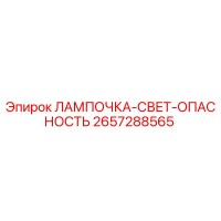 2657288565 ЛАМПОЧКА-СВЕТ-ОПАСНОСТЬ Epiroc