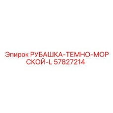 57827214 РУБАШКА-ТЕМНО-МОРСКОЙ-L Epiroc