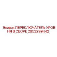 2653299442 ПЕРЕКЛЮЧАТЕЛЬ УРОВНЯ В СБОРЕ Epiroc