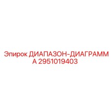 2951019403 ДИАПАЗОН-ДИАГРАММА Epiroc