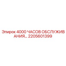 2205601399 4000 ЧАСОВ ОБСЛУЖИВАНИЯ… Epiroc