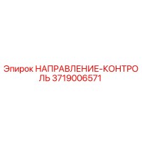 3719006571 НАПРАВЛЕНИЕ-КОНТРОЛЬ Epiroc