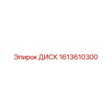 1613610300 ДИСК Эпирок
