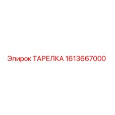 1613667000 ТАРЕЛКА Epiroc
