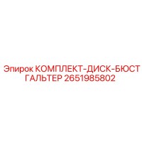 2651985802 КОМПЛЕКТ-ДИСК-БЮСТГАЛЬТЕР Epiroc