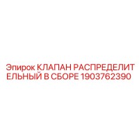 1903762390 КЛАПАН РАСПРЕДЕЛИТЕЛЬНЫЙ В СБОРЕ - Epiroc