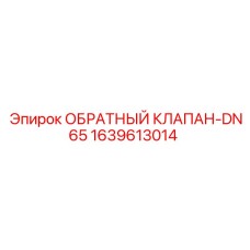 1639613014 ОБРАТНЫЙ КЛАПАН-DN65 Epiroc