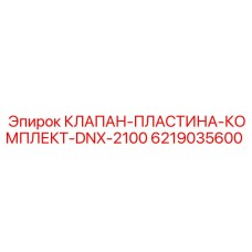 6219035600 КЛАПАН-ПЛАСТИНА-КОМПЛЕКТ-DNX-2100 Epiroc