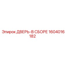 Дверь в сборе 1604016182 для арктических условий