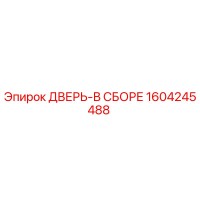 1604245488 ДВЕРЬ-В СБОРЕ Epiroc