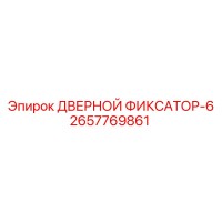 2657769861 ДВЕРНОЙ ФИКСАТОР-6 Epiroc