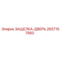 2657157950 ЗАЩЕЛКА-ДВЕРЬ (Epiroc)