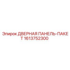 1613752300 ДВЕРНАЯ ПАНЕЛЬ-ПАКЕТ Epiroc