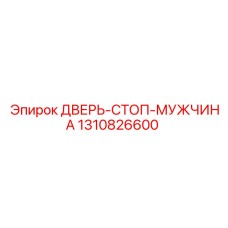 1310826600 ДВЕРЬ-СТОП-МУЖЧИНА Epiroc