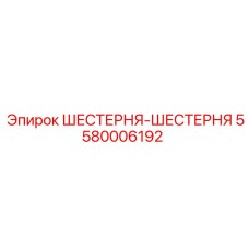 5580006192 ШЕСТЕРНЯ-ШЕСТЕРНЯ Epiroc